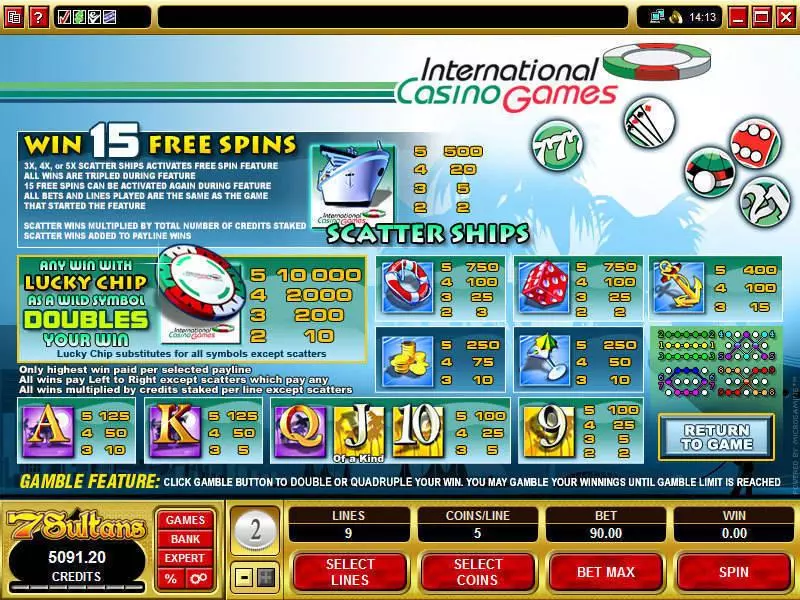 International Casino Games Free Casino Slot  with, delFree Spins