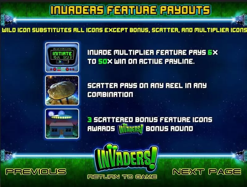 Invaders Free Casino Slot  with, delSecond Screen Game