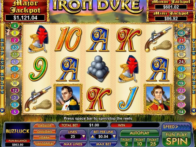 Iron Duke Free Casino Slot  with, delFree Spins
