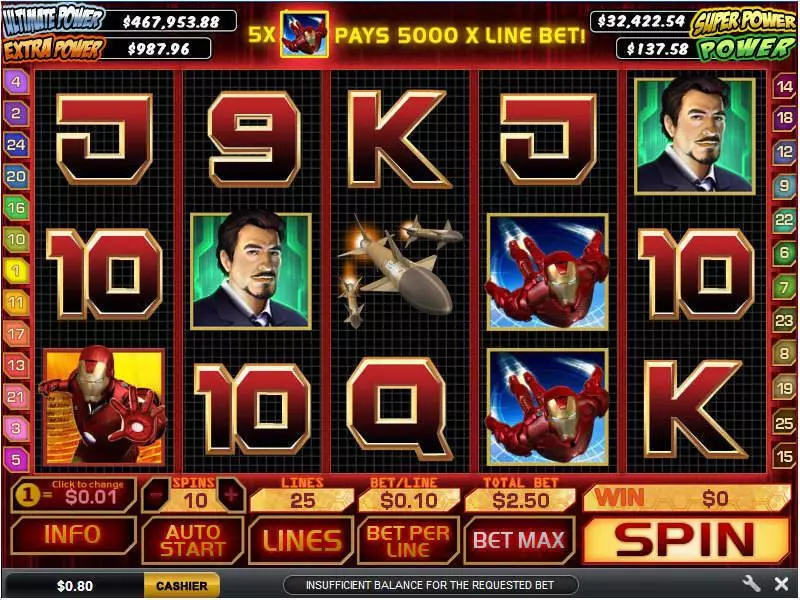 Iron Man Free Casino Slot  with, delJackpot bonus game