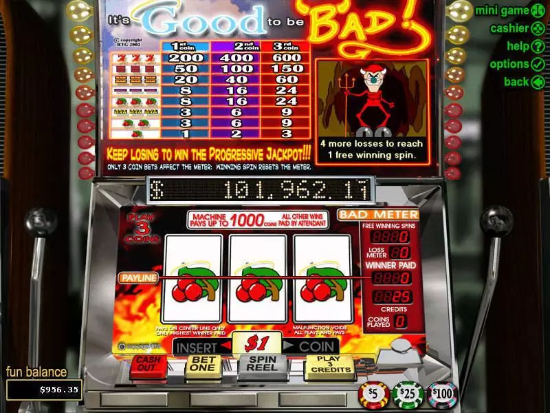 It's Good to be Bad Free Casino Slot  with, delFree Spins