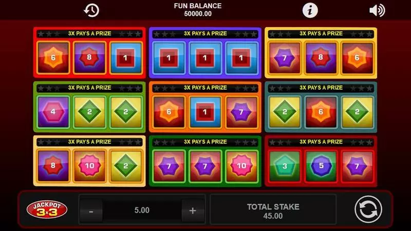 Jackpot 3X3 Free Casino Slot 