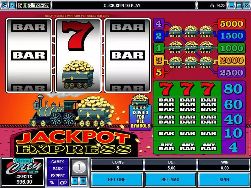 Jackpot Express Free Casino Slot 