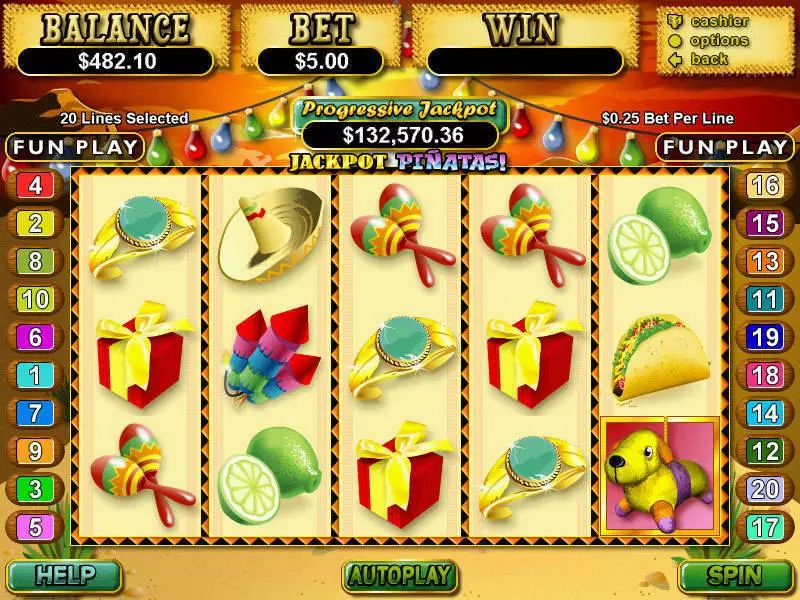 Jackpot Pinatas Free Casino Slot  with, delFree Spins