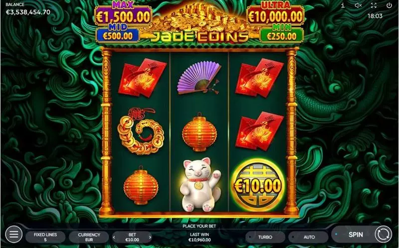 Jade Coins Free Casino Slot  with, delBonus Game