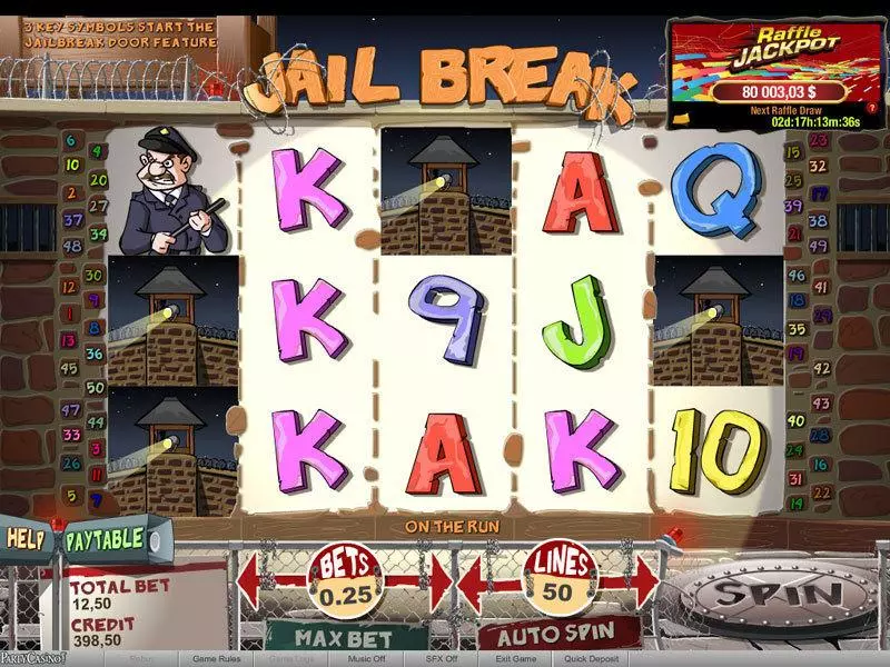Jail Break Raffle Free Casino Slot  with, delFree Spins