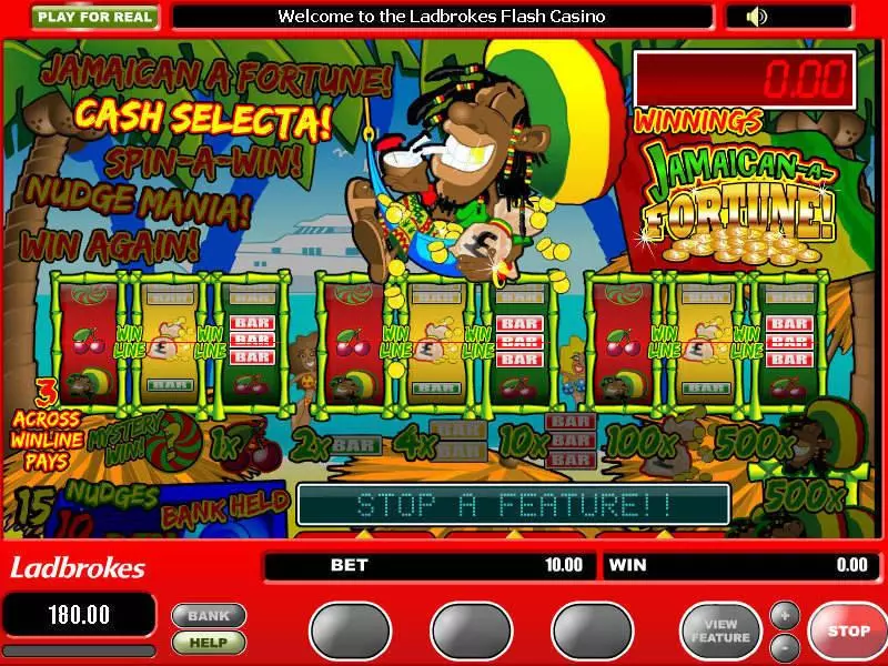 Jamaican a Fortune Free Casino Slot  with, delSecond Screen Game