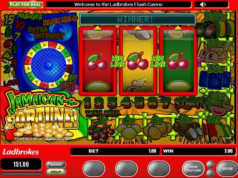 Jamaican a Fortune Free Casino Slot  with, delSecond Screen Game