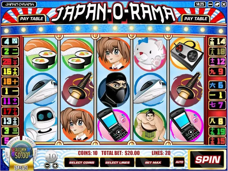 Japan-O-Rama Free Casino Slot  with, delFree Spins