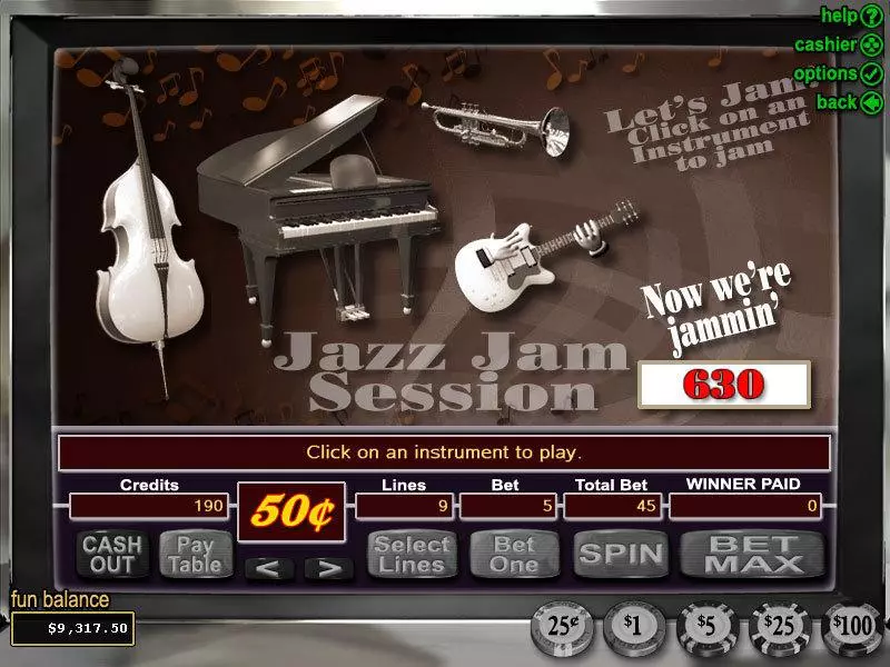 Jazz Time Free Casino Slot  with, delSecond Screen Game