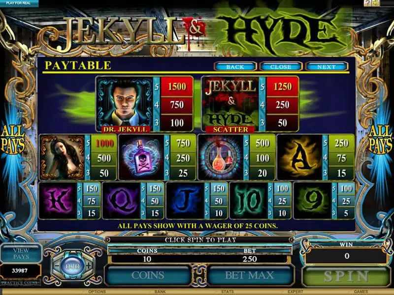 Jekyll and Hyde Free Casino Slot  with, delFree Spins