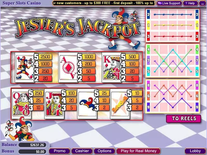 Jester's Jackpot Free Casino Slot 