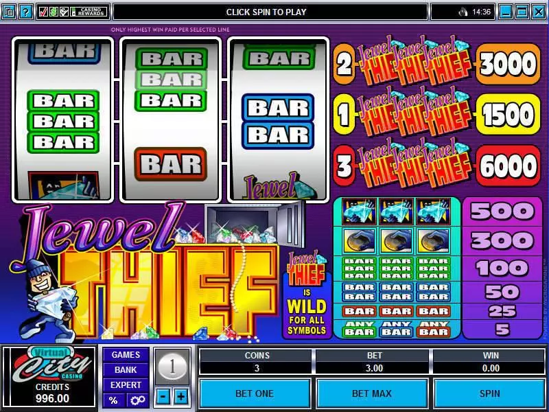Jewel Thief Free Casino Slot 