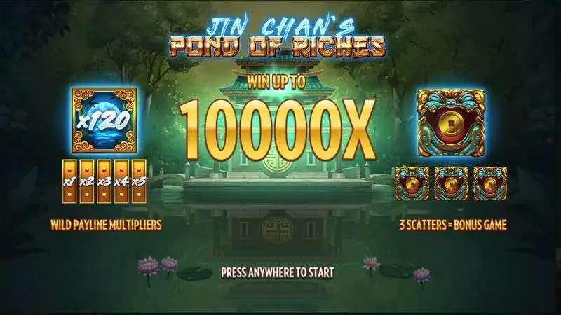Jin Chan´s Pond of Riches Free Casino Slot  with, delMultipliers