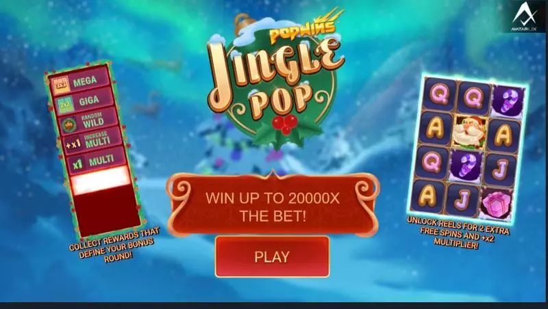 JinglePop Free Casino Slot  with, delCollect Feature