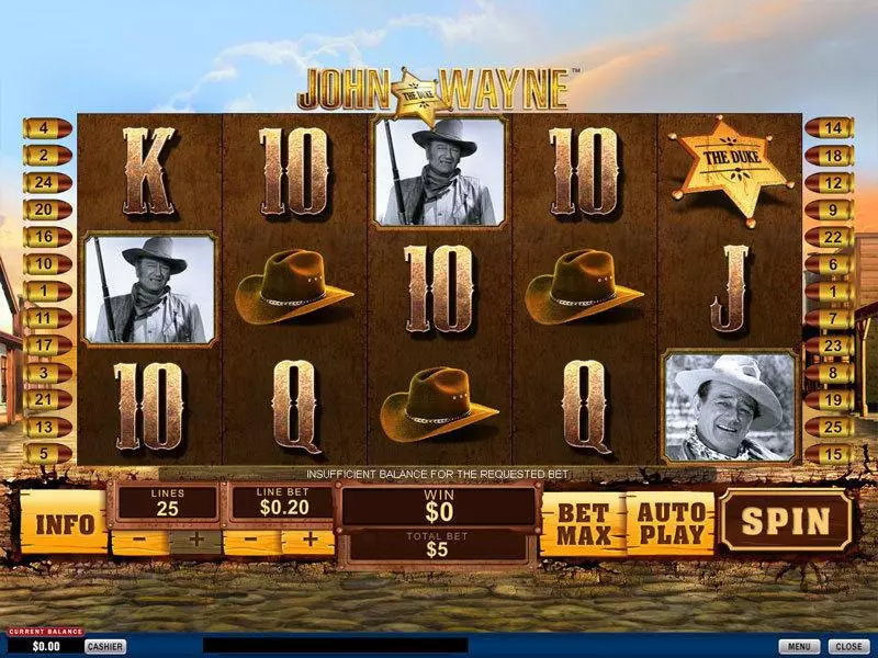 John Wayne Free Casino Slot  with, delFree Spins