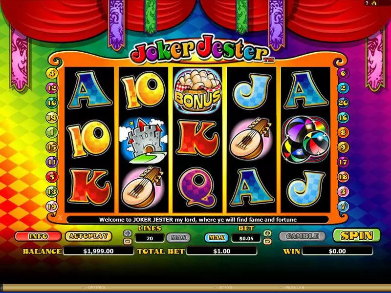 Joker Jester Free Casino Slot  with, delSecond Screen Game