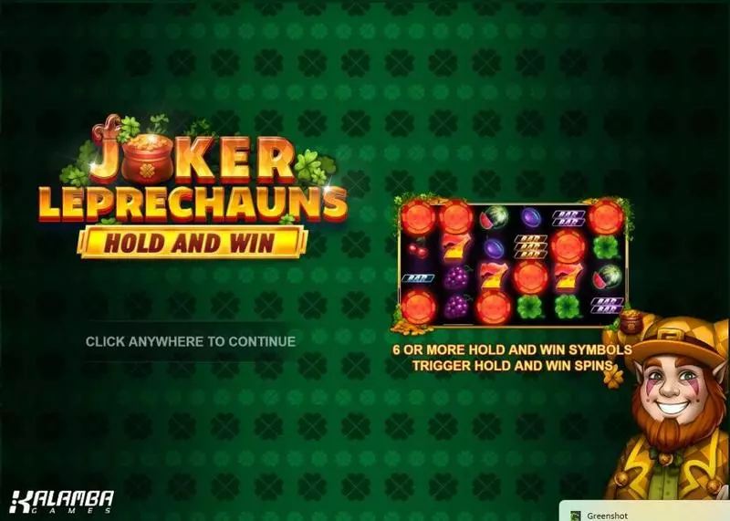 Joker Leprechauns Hold and Win Free Casino Slot  with, delFree Spins