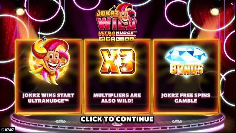 Jokrz Wild UltraNudge Free Casino Slot  with, delUltranadge