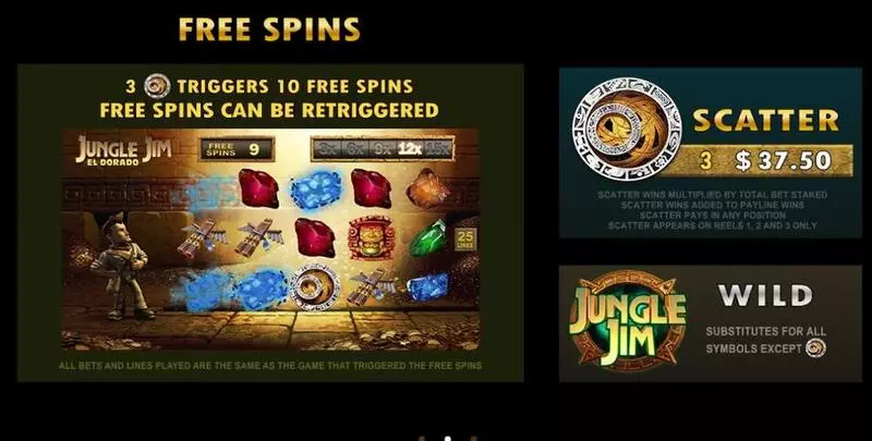 Jungle Jim El Dorado Free Casino Slot  with, delFree Spins