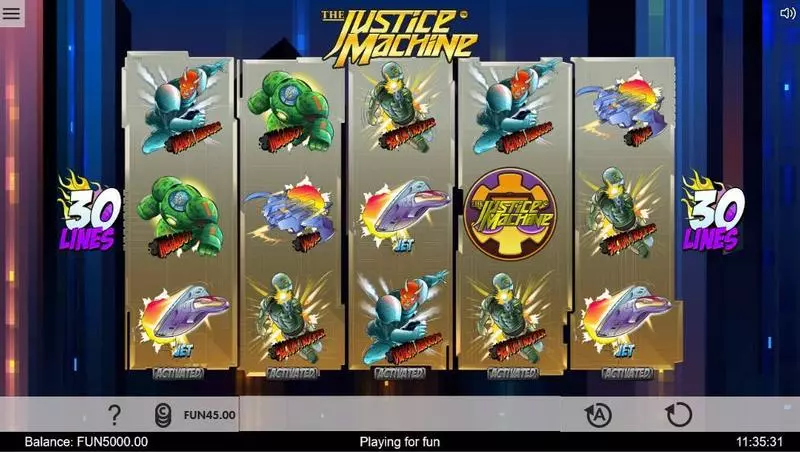 Justice Machine Free Casino Slot  with, delSecond Screen Game