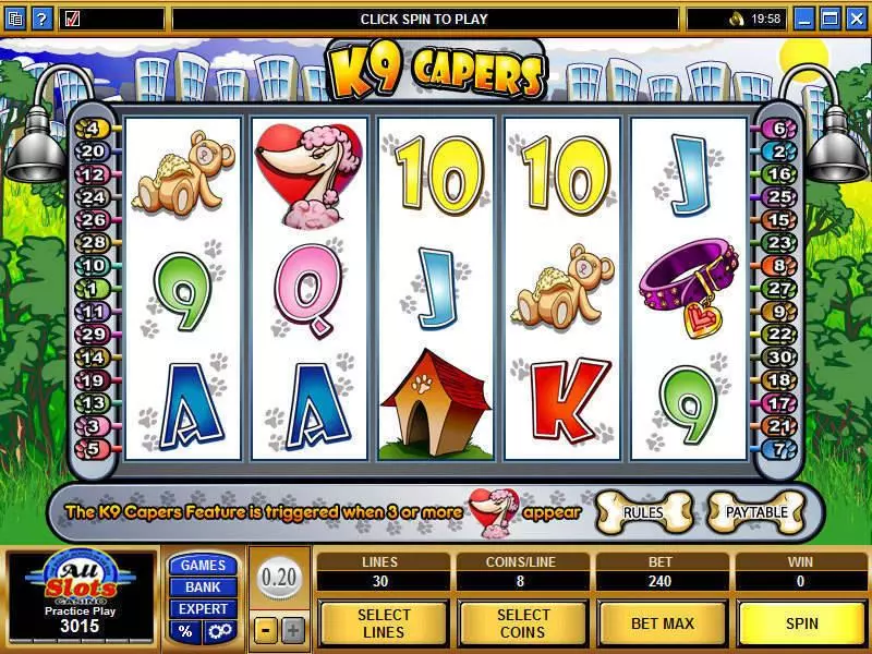 K9 Capers Free Casino Slot  with, delSecond Screen Game