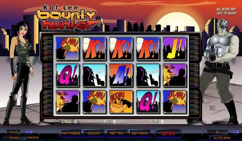 Kat Lee Bounty Hunter Free Casino Slot  with, delFree Spins