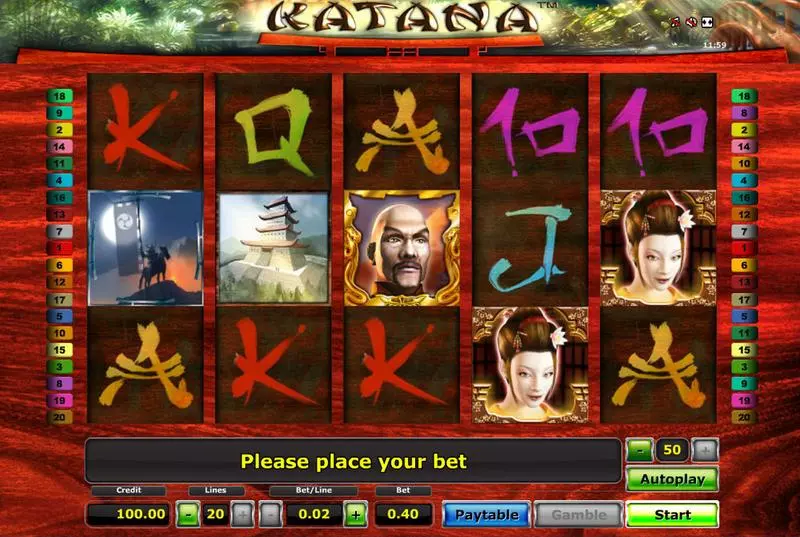 Katana Free Casino Slot  with, delFree Spins