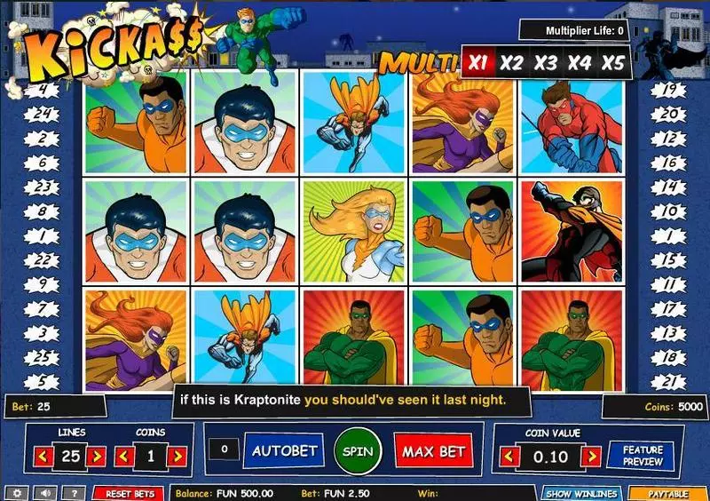 Kick Ass Free Casino Slot  with, delFree Spins