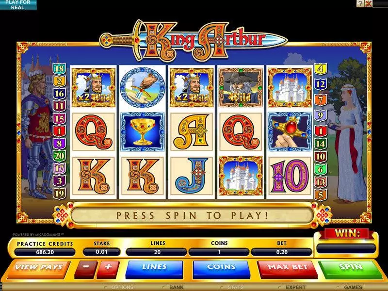King Arthur Free Casino Slot  with, delSecond Screen Game