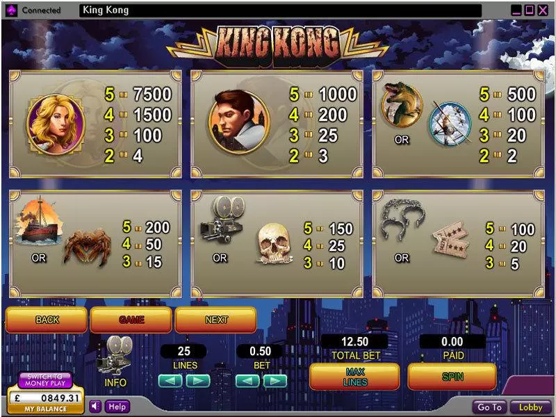 King Kong Free Casino Slot  with, delFree Spins