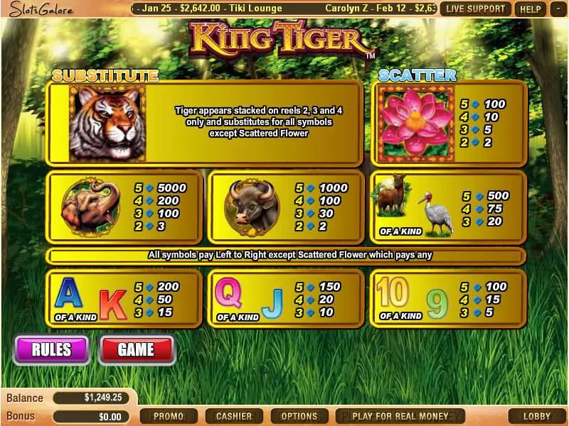 King Tiger Free Casino Slot  with, delFree Spins
