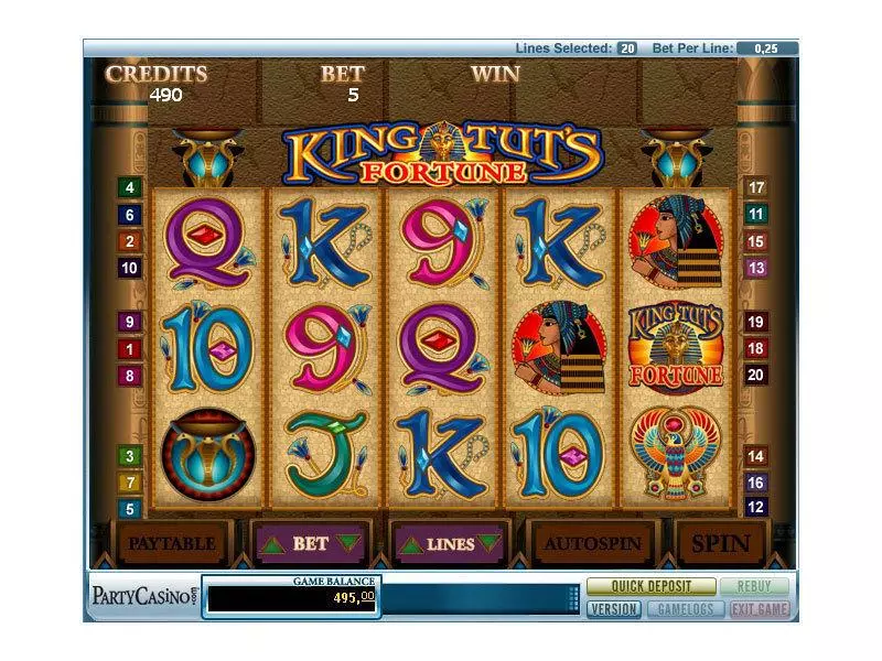 King Tut's Fortune Free Casino Slot  with, delFree Spins
