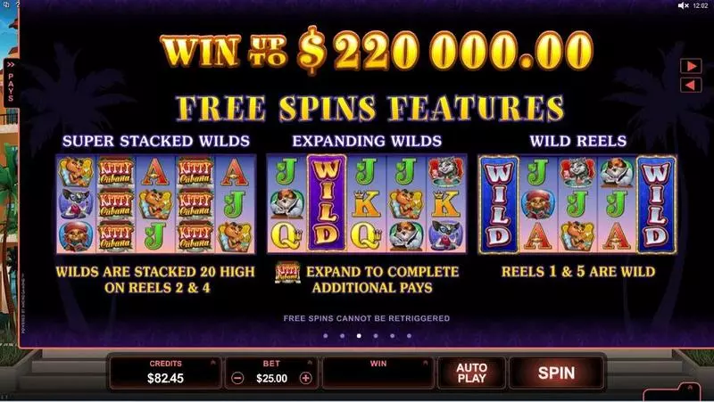 Kitty Cabana Free Casino Slot  with, delFree Spins