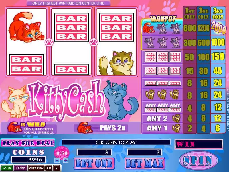 Kitty Cash Free Casino Slot 