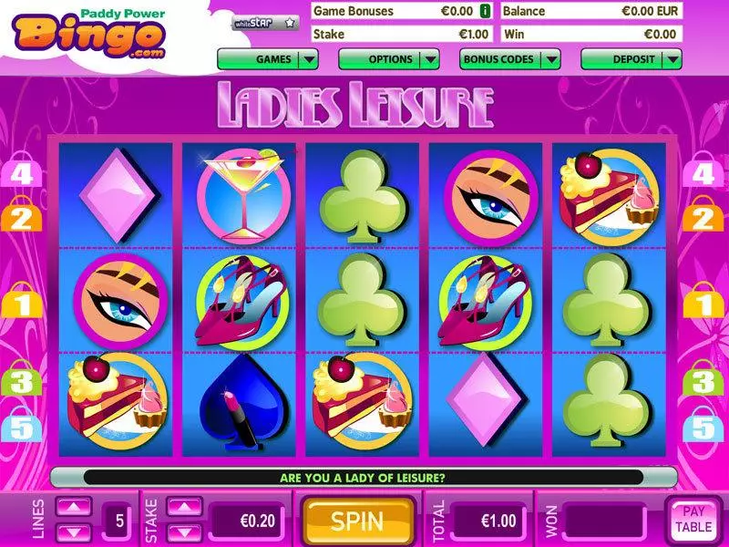 Ladies Leisure Free Casino Slot  with, delSecond Screen Game