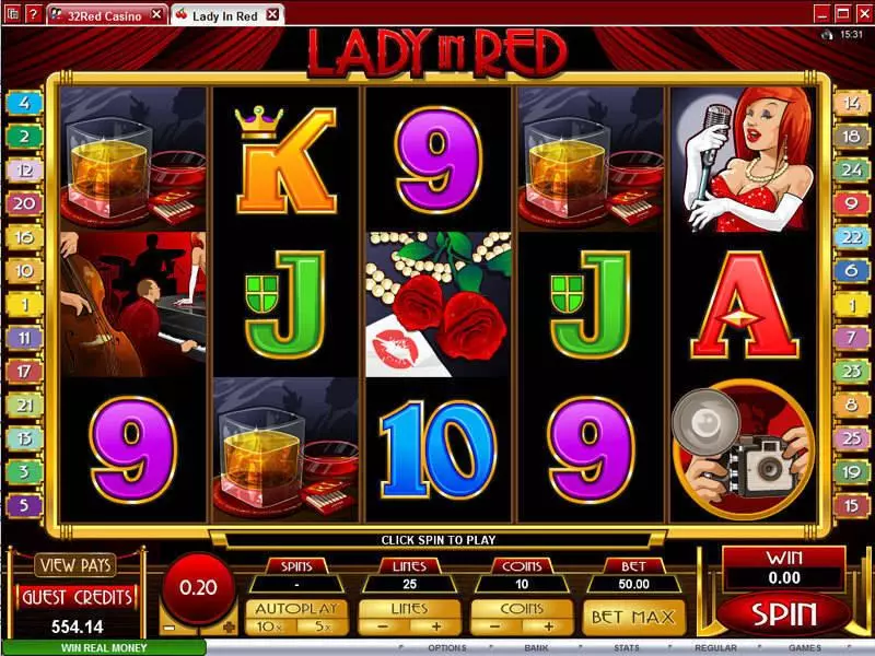 Lady in Red Free Casino Slot  with, delFree Spins