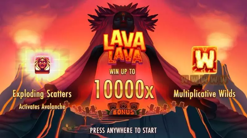 Lava Lava Free Casino Slot  with, delAvalance Feature