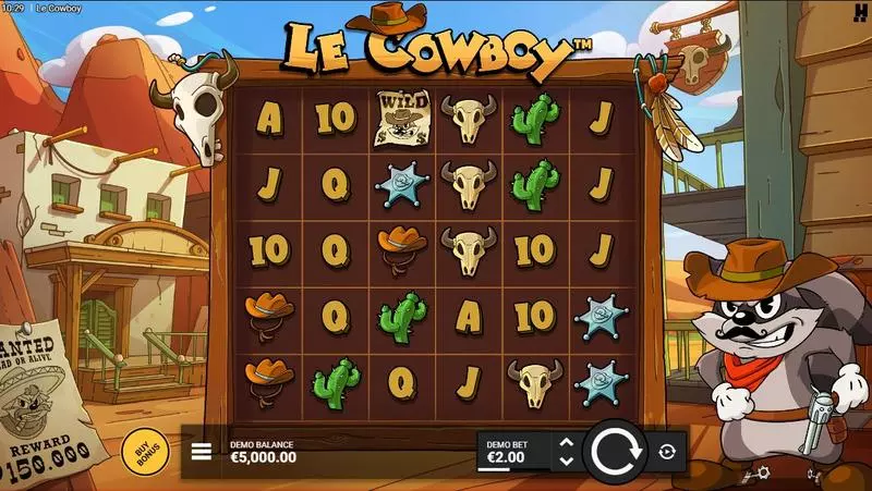 Le Cowboy Free Casino Slot  with, delBonus GameFree Spins