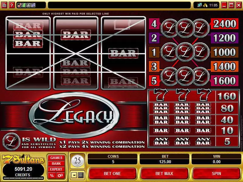 Legacy Free Casino Slot 