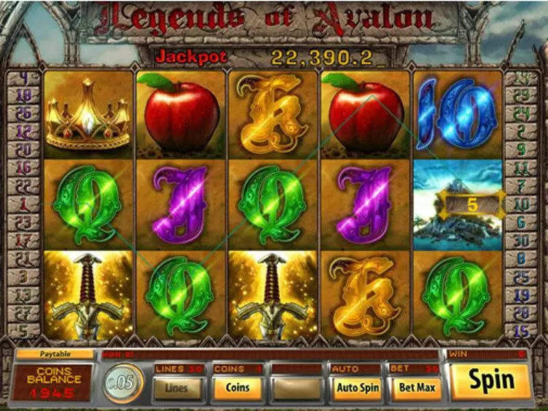 Legends of Avalon Free Casino Slot  with, delFree Spins