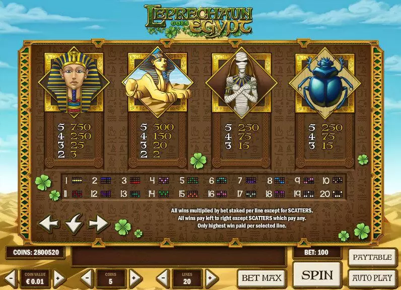 Leprechaun goes Egypt Free Casino Slot  with, delOn Reel Game