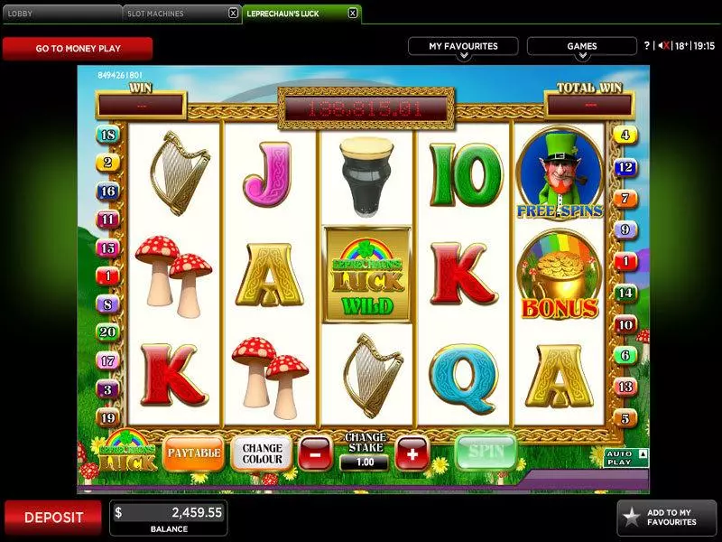 Leprechaun's Luck Free Casino Slot  with, delFree Spins
