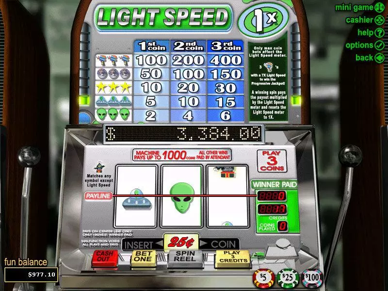 Light Speed Free Casino Slot  with, delAccumulated Bonus