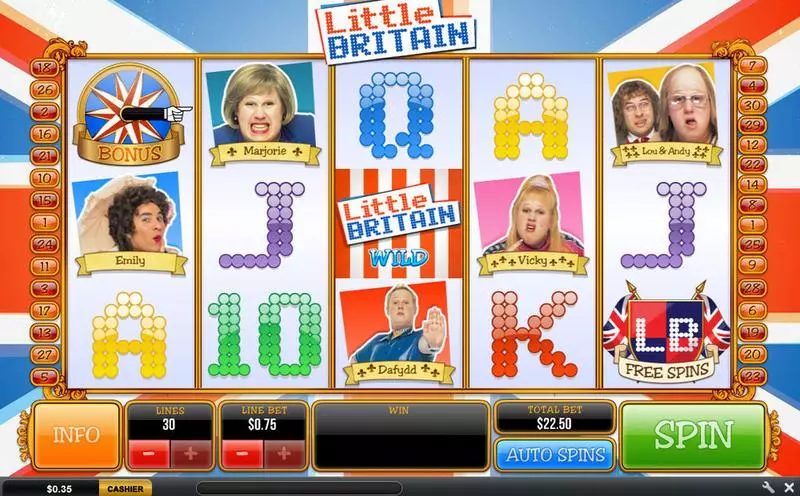 Little Britain Free Casino Slot  with, delWheel of Fortune
