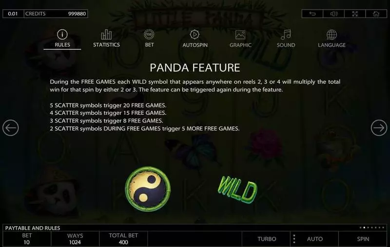 Little Panda Free Casino Slot  with, delFree Spins