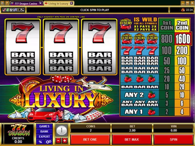 Living in Luxury Free Casino Slot 