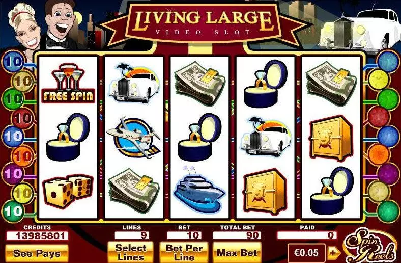 Living Large Free Casino Slot  with, delFree Spins