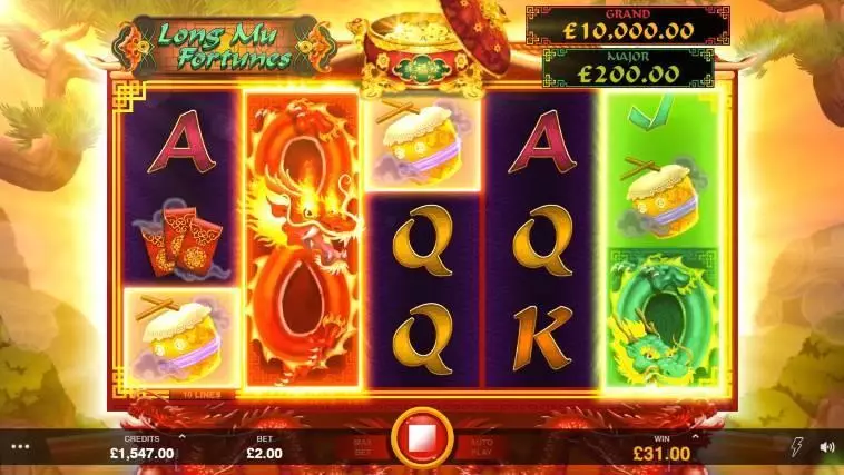 Long Mu Fortunes  Free Casino Slot  with, delRe-Spin
