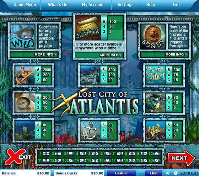 Lost City of Atlantis Free Casino Slot  with, delFree Spins